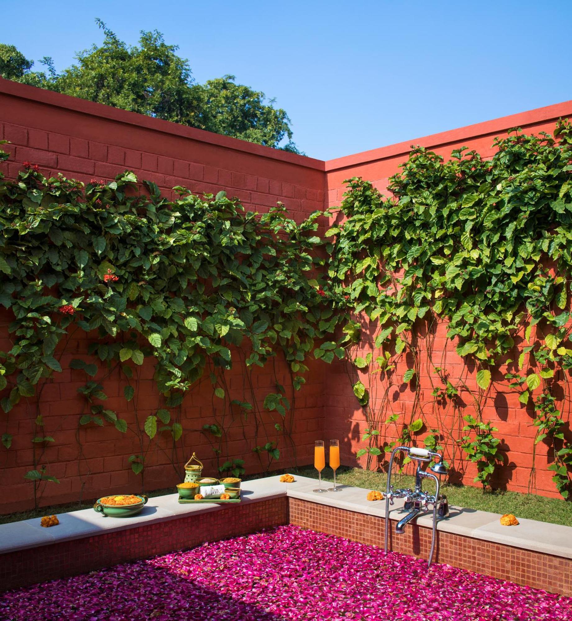 Taj Ganges Varanasi Eksteriør billede A living wall